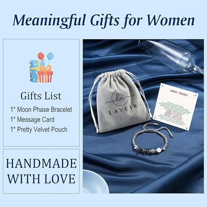 Moon Phase Crystal Healing Bracelet for Women