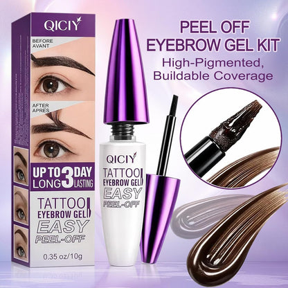 4 Pack Long-lasting Waterproof Peel off Tatoo Eyebrow Gel