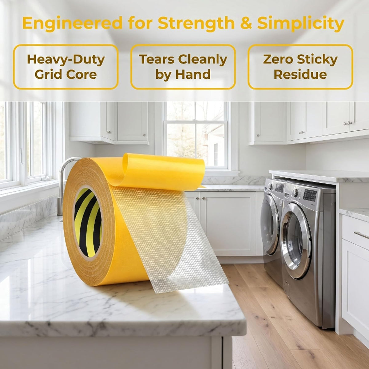 2Pcs Mesh Double Sided Tape Heavy Duty