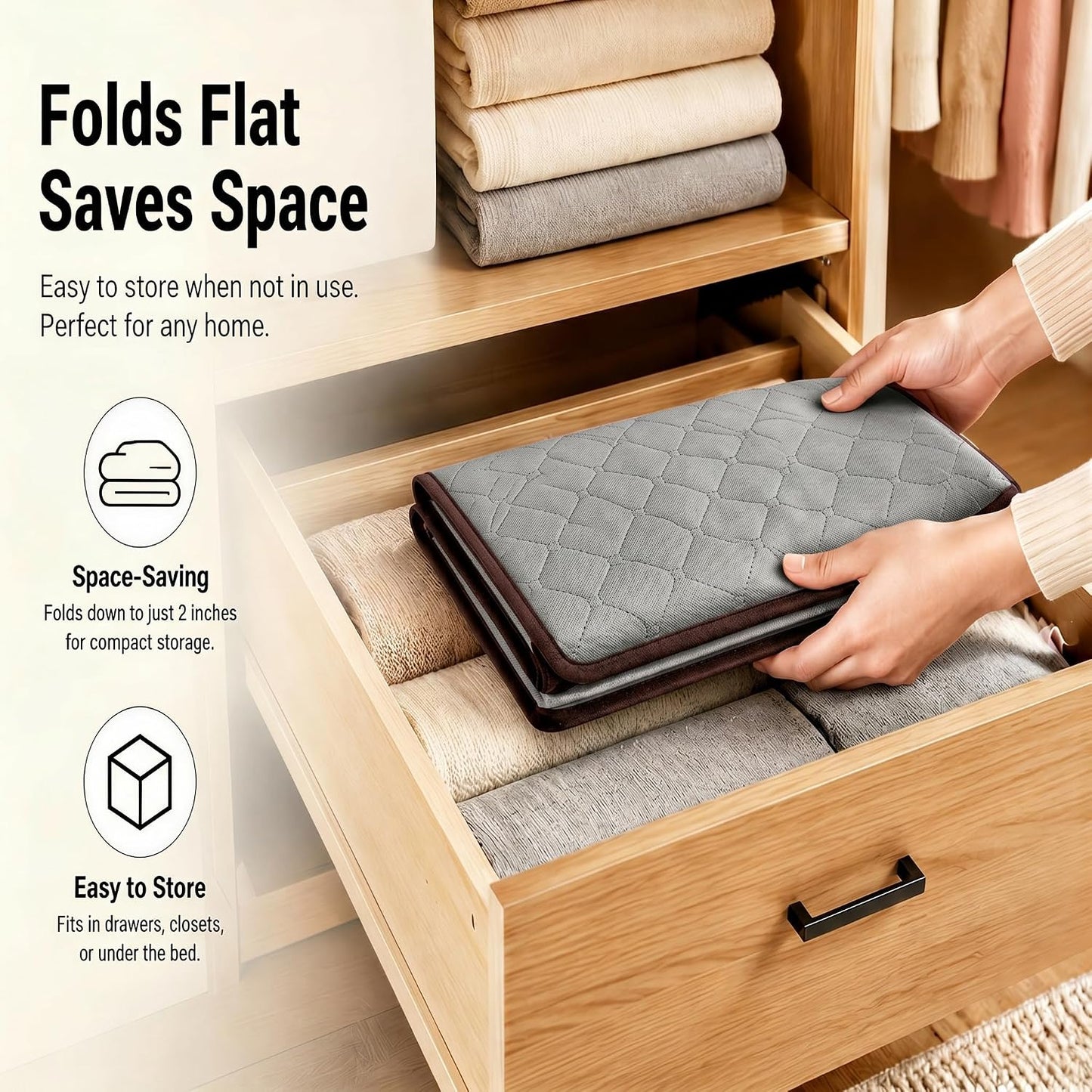 2-Pack 84L Heavy Duty Collapsible Large Capacity Organizer Storage Bins with Lids