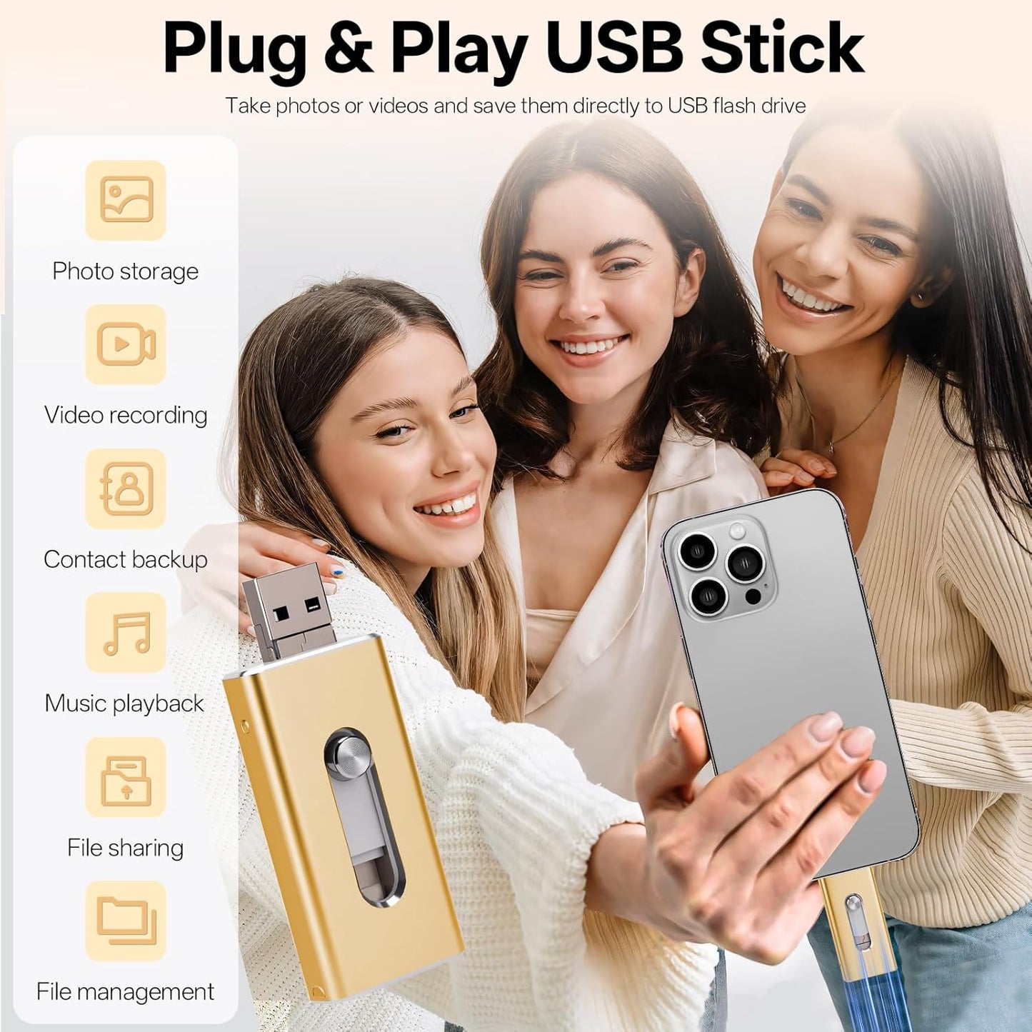 256G USB Flash Drive Stick - Memory Stick Portable External Storage Thumb Drive