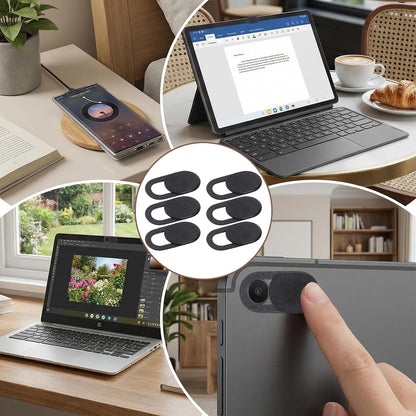 50Pcs Webcam Cover Slide, Cameras Blocking Stickers for Phone, Laptop, Desktop, Phones
