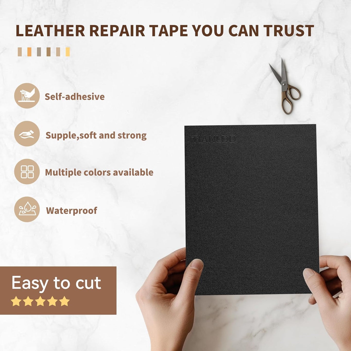 Self Adhesive Leather Repair Patch for Furniture,Couches,Car Seats,Cabinets,Handbags