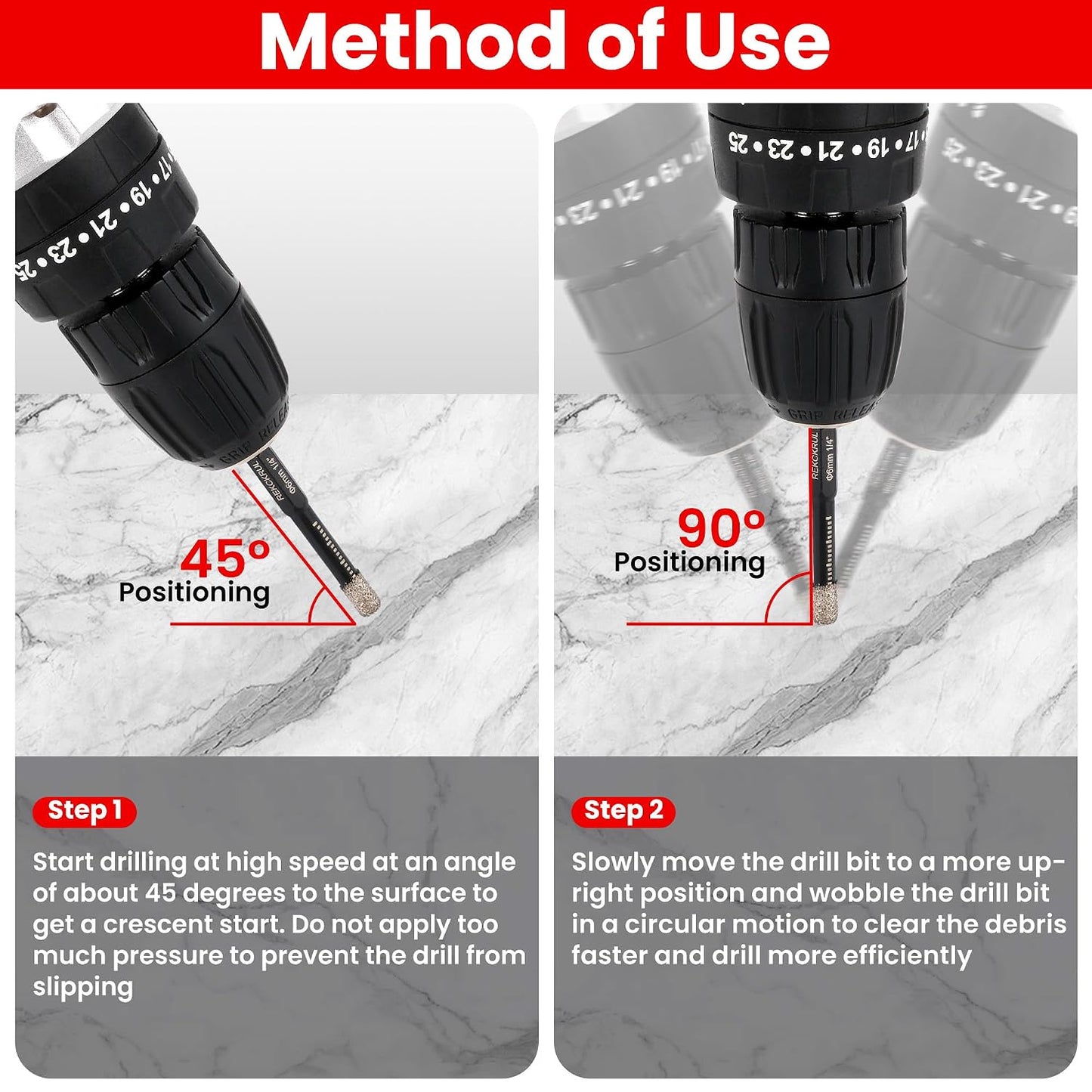 6-Pack Diamond Drill Bits Hole Saw Set