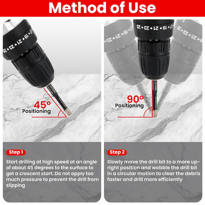 6-Pack Diamond Drill Bits Hole Saw Set