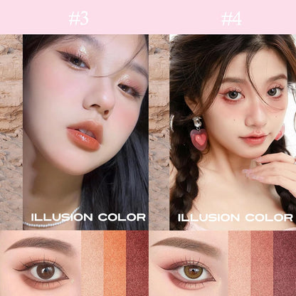 4Pcs/Set 3 Color Waterproof Long-lasting Gradient Eyeshadow Stick