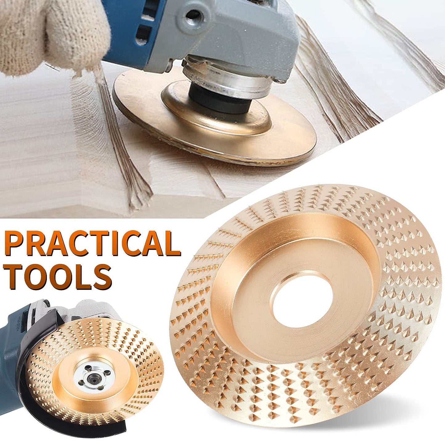 3pcs Wood Carving Disc Set Aperture Woodworking Grinding Disc Polishing Wheels