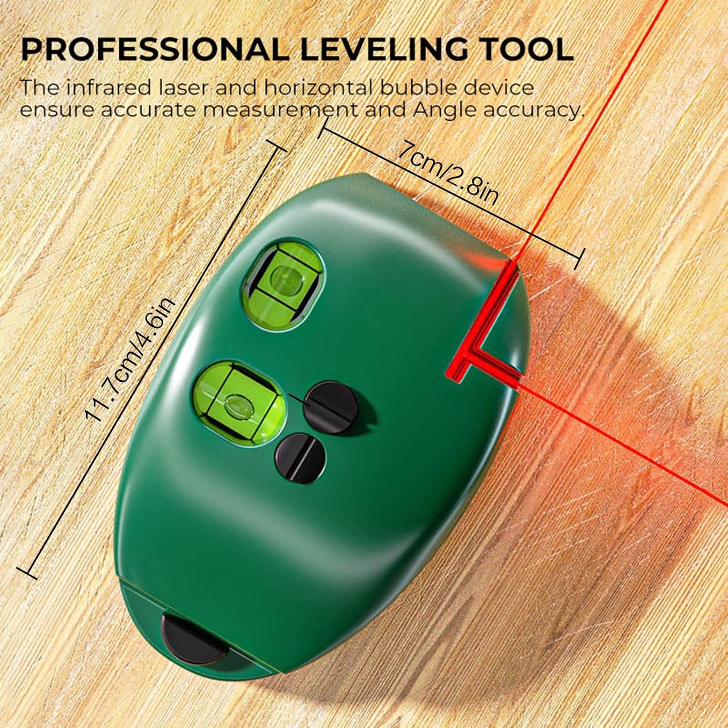 Green Self Leveling Cross Line Red Light Level with Horizontal and Vertical Lines
