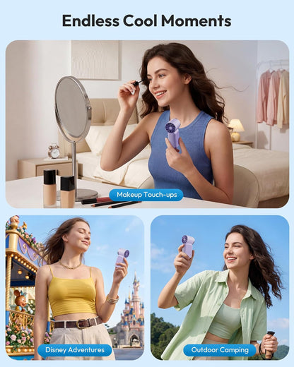 Portable High Velocity Handheld Cooling Fan with LED Display