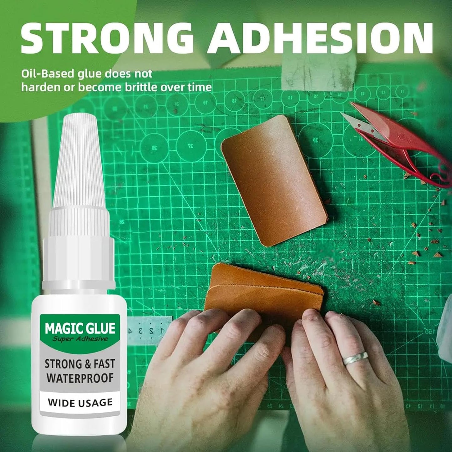 4 Pack Heavy-Duty Super Welding Instant Glue on Metal, Plastic, Wood, Glass, Rubber, Leather & Ceramics