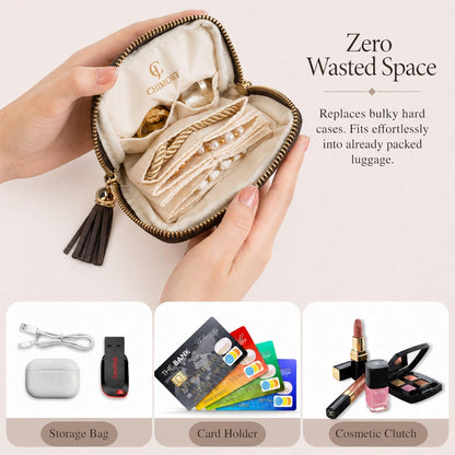 Jewelry Pouch for Journey Rings Crystal Bracelet & Bangle Organizer