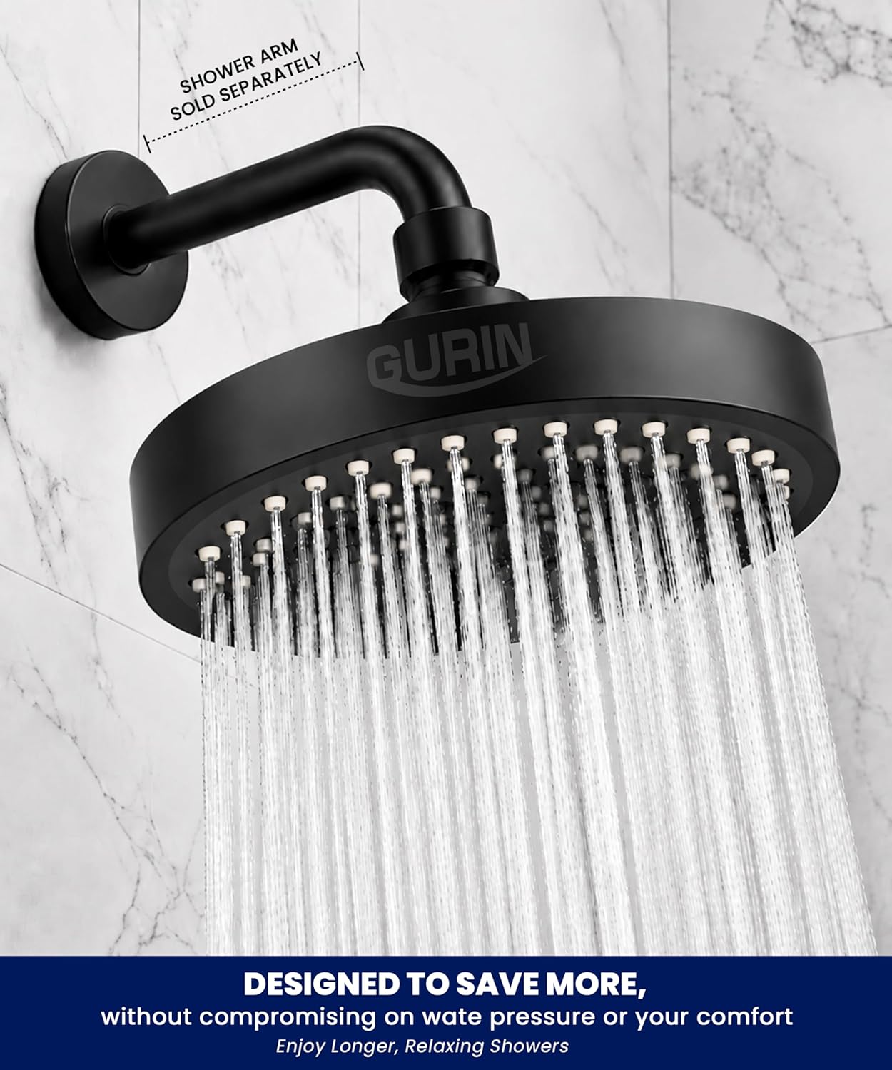 4 Inch Powerful High Pressure Anti-Clog Shower Head