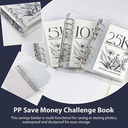 12-Month Envelopes Money Saving Challenge Binder