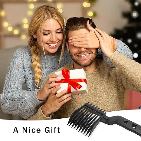 2Pcx Professional Barber Comb Hair Fade Tool for Men