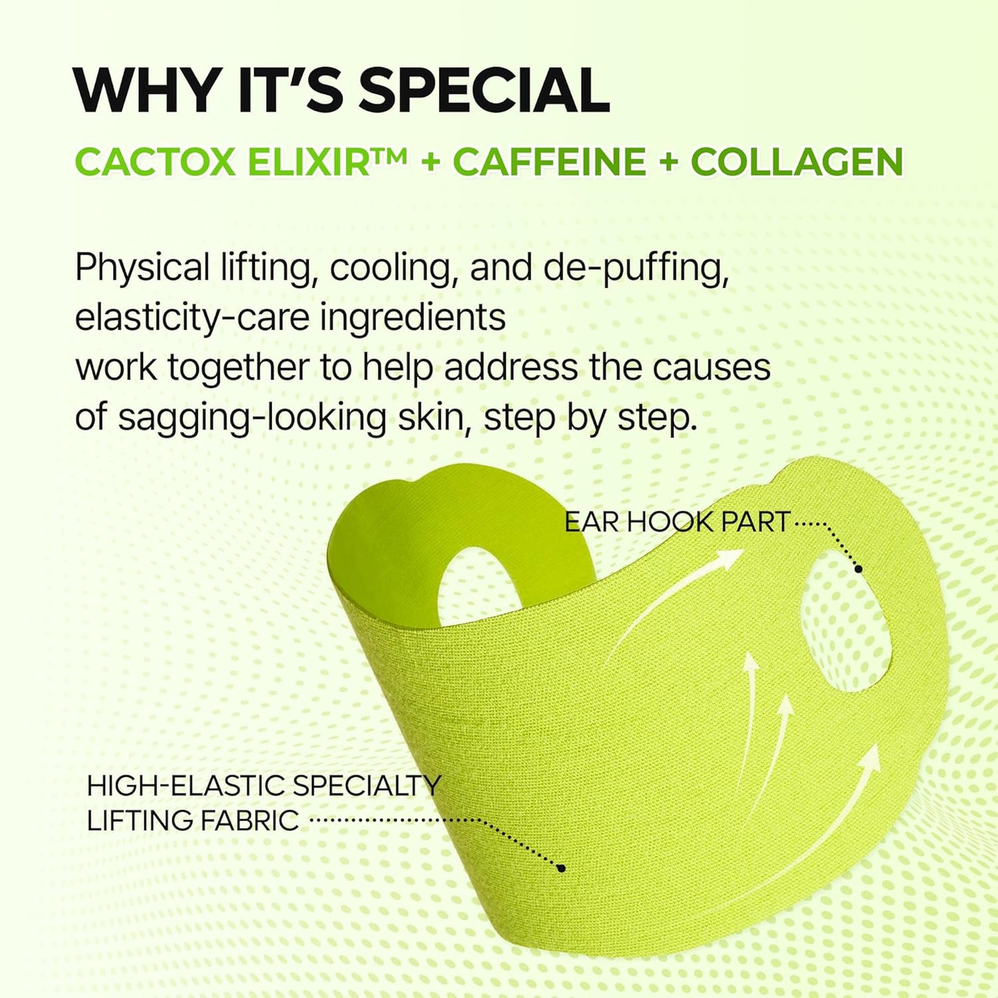 Cactus Collagen V-Shape Lifting Ear-Hook Mask