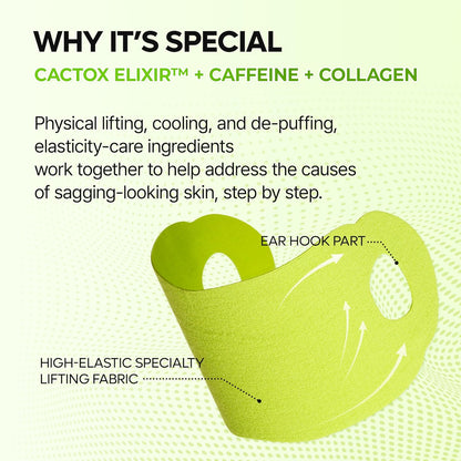 Cactus Collagen V-Shape Lifting Ear-Hook Mask