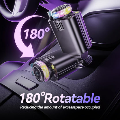 5 in 1 Retractable USB C Car Charger Fast Charge Aromatherapy Starry Sky