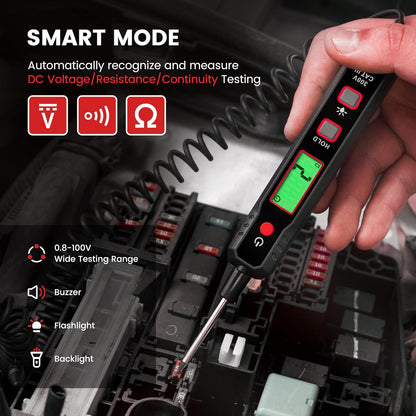 Automotive Test Light, 0.8V-100V DC Buzzer Circuit Tester with Sharp Probe