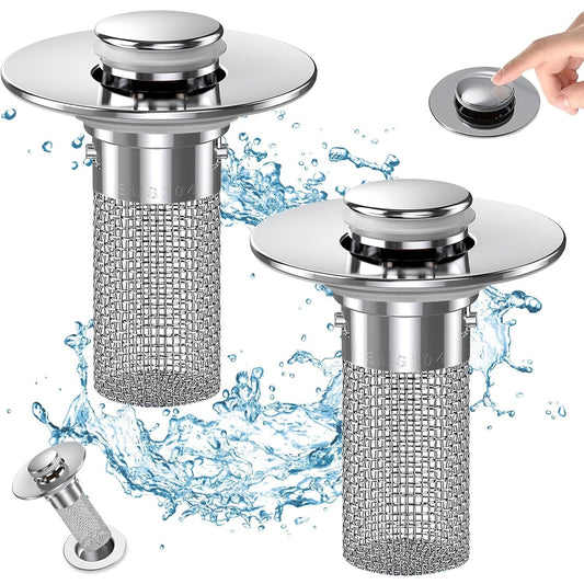 Stainless Steel Floor Drain Filter,Bathroom Sink Stopper Hair Catcher