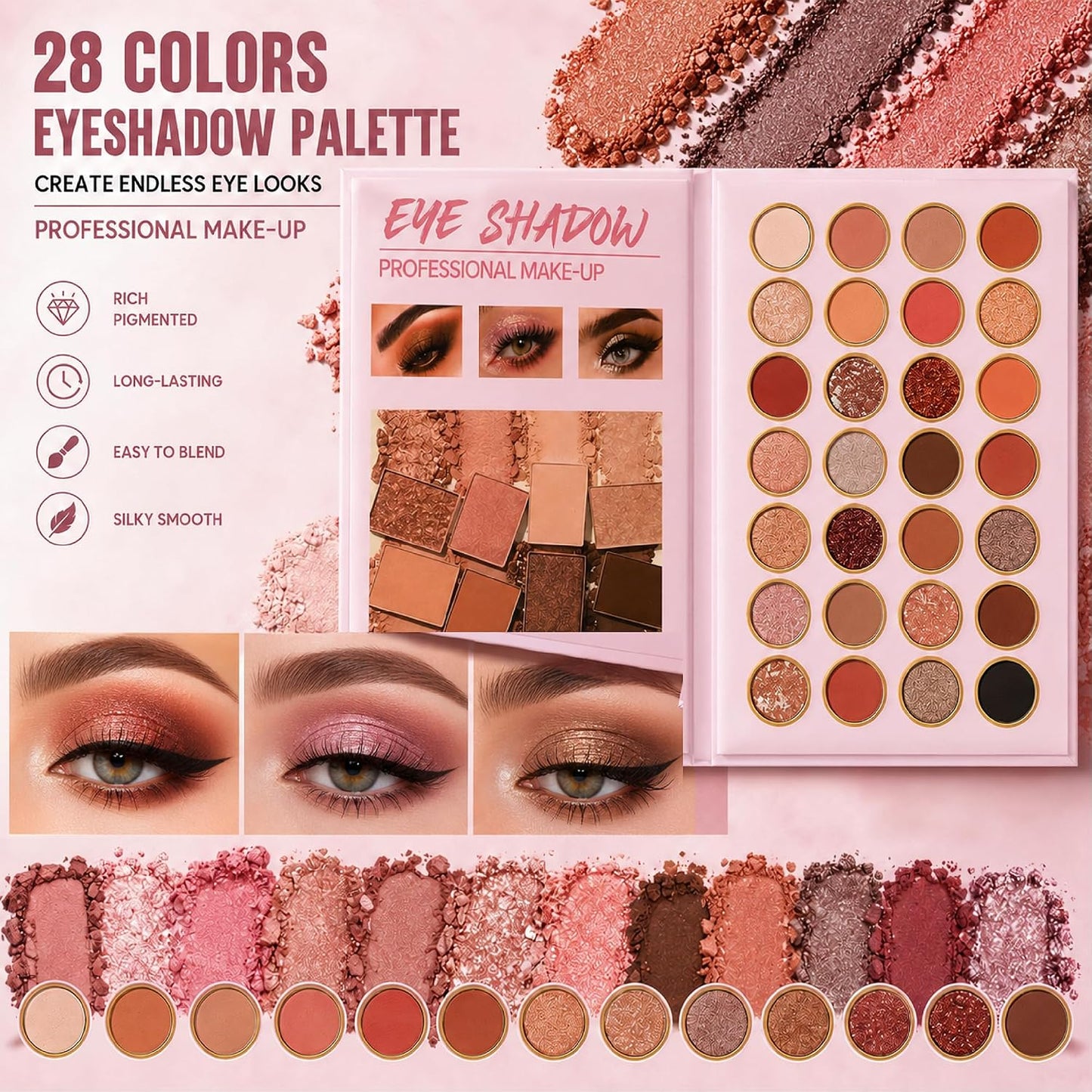 All in One Makeup Palette,Full Face Cosmetic Kit for Women, Beginners, Travel and Gift