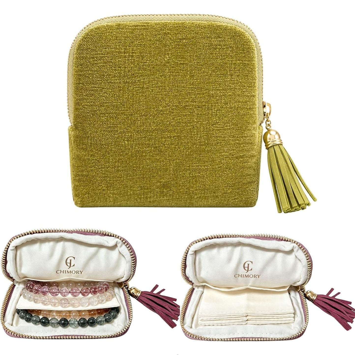 Jewelry Pouch for Journey Rings Crystal Bracelet & Bangle Organizer