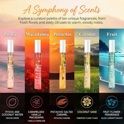 10-Piece Summer Brazilian Romantic Perfume Set