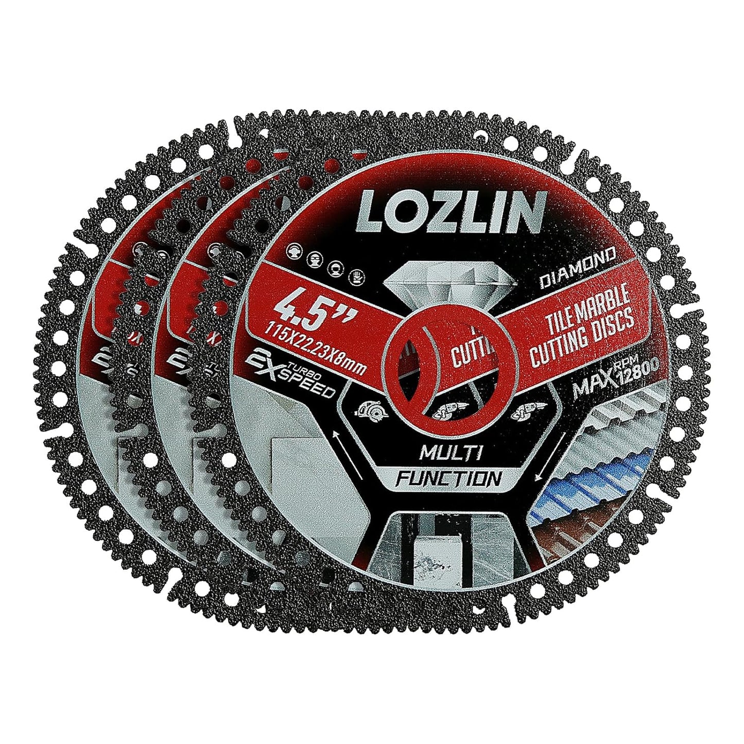 3PCS 4.5" Diamond Blade for Tile Cutting