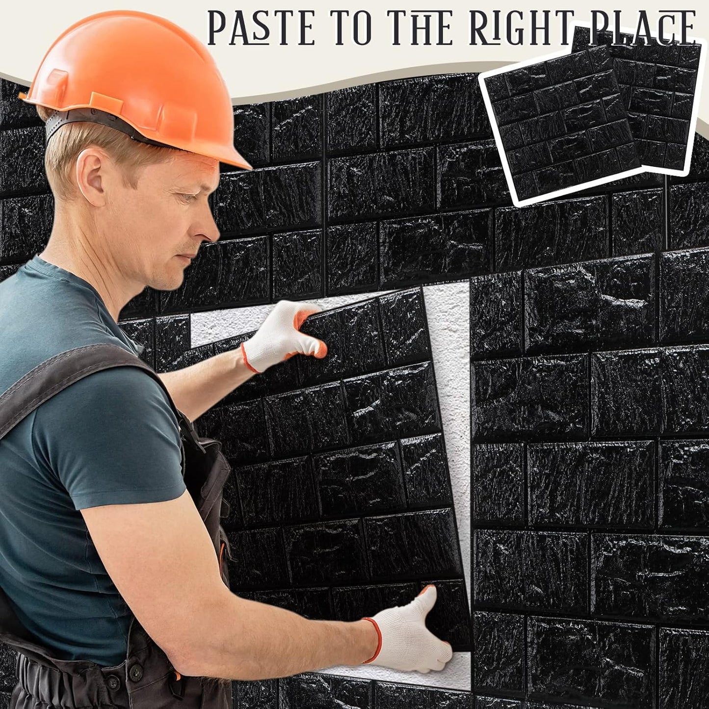 10 Pcs 3D Wall Panels Peel and Stick Foam Brick Wallpaper