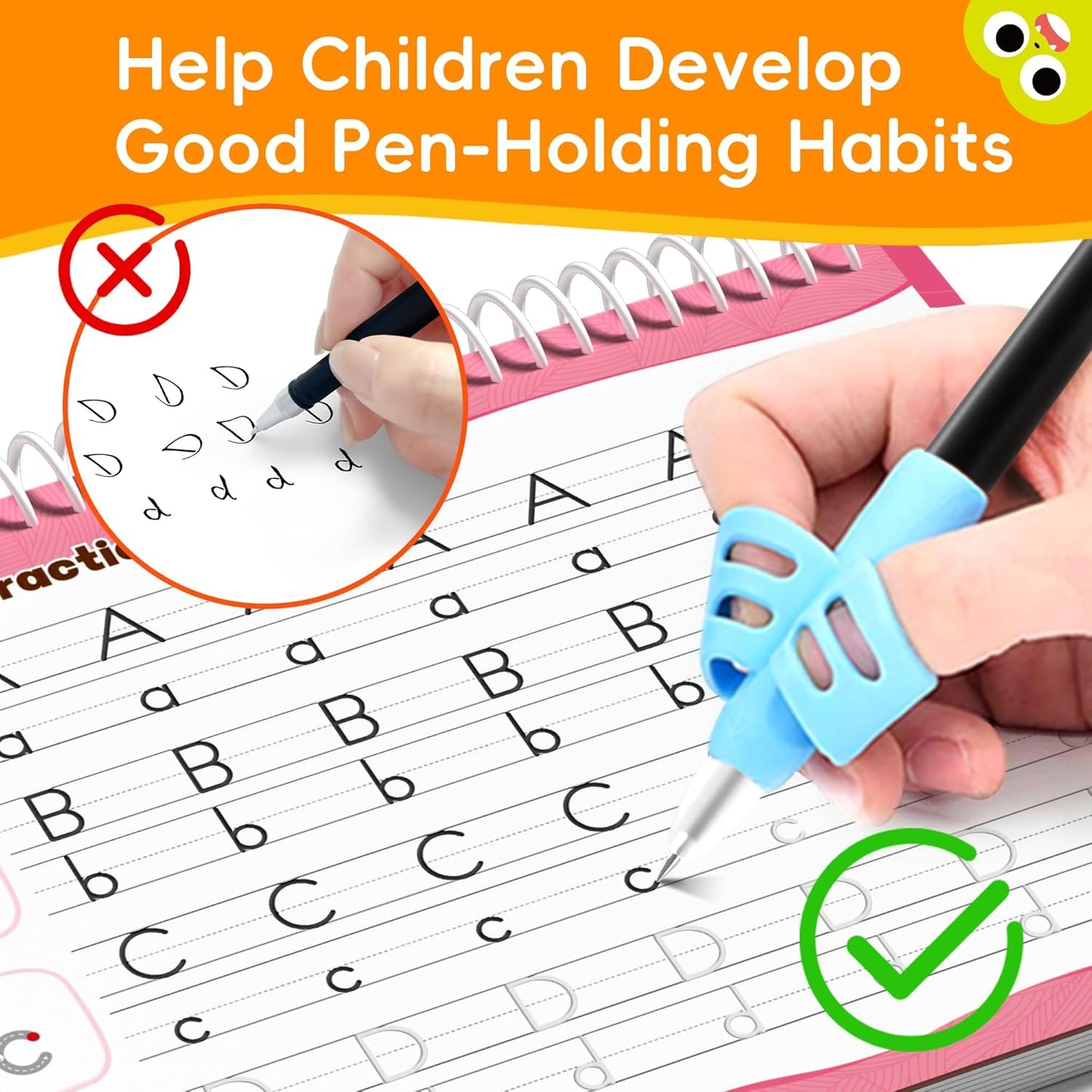Large Magic Grooved Writing Practice for Kids 3-5