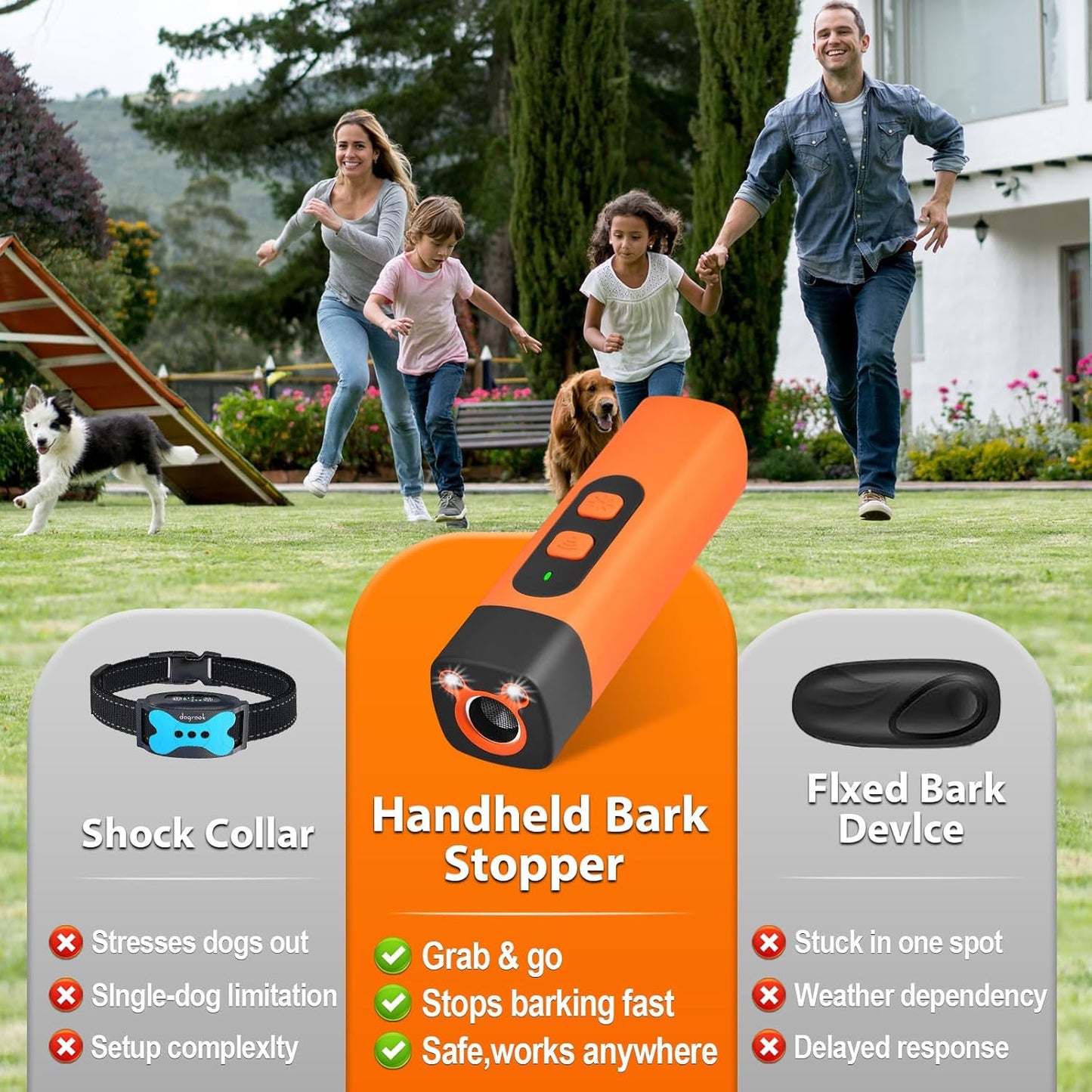 Safe Rechargeable Anti Barking Device for Dogs