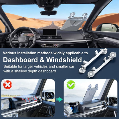 Starlink Mini Car Suction Cup Mount for Dashboard & Windshield