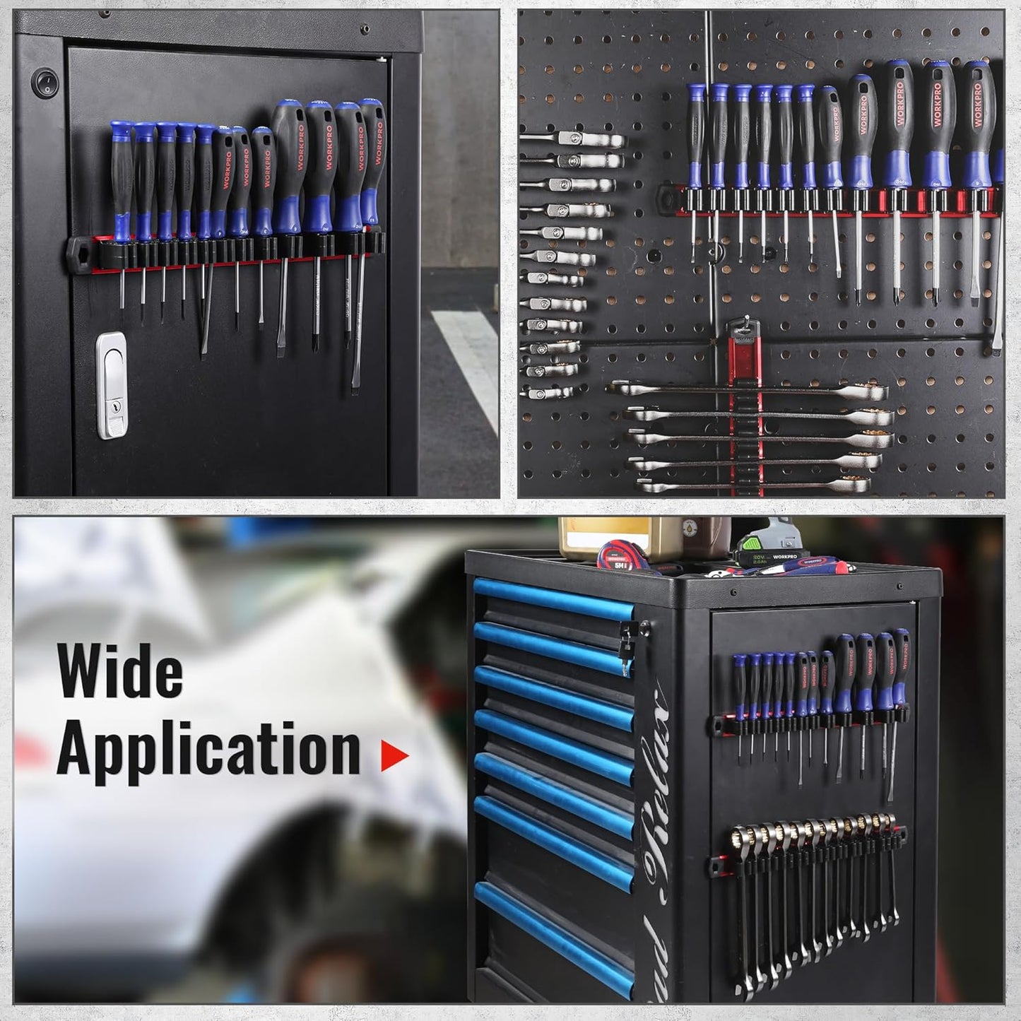 Magnetic Screwdriver Organizer and Wrench Organizer