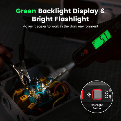 Automotive Test Light, 0.8V-100V DC Buzzer Circuit Tester with Sharp Probe