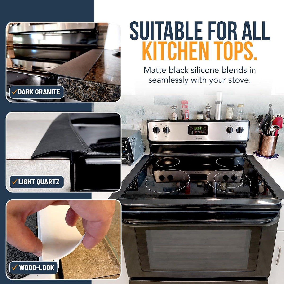 Silicone Stove Gap Covers (2 Pack)
