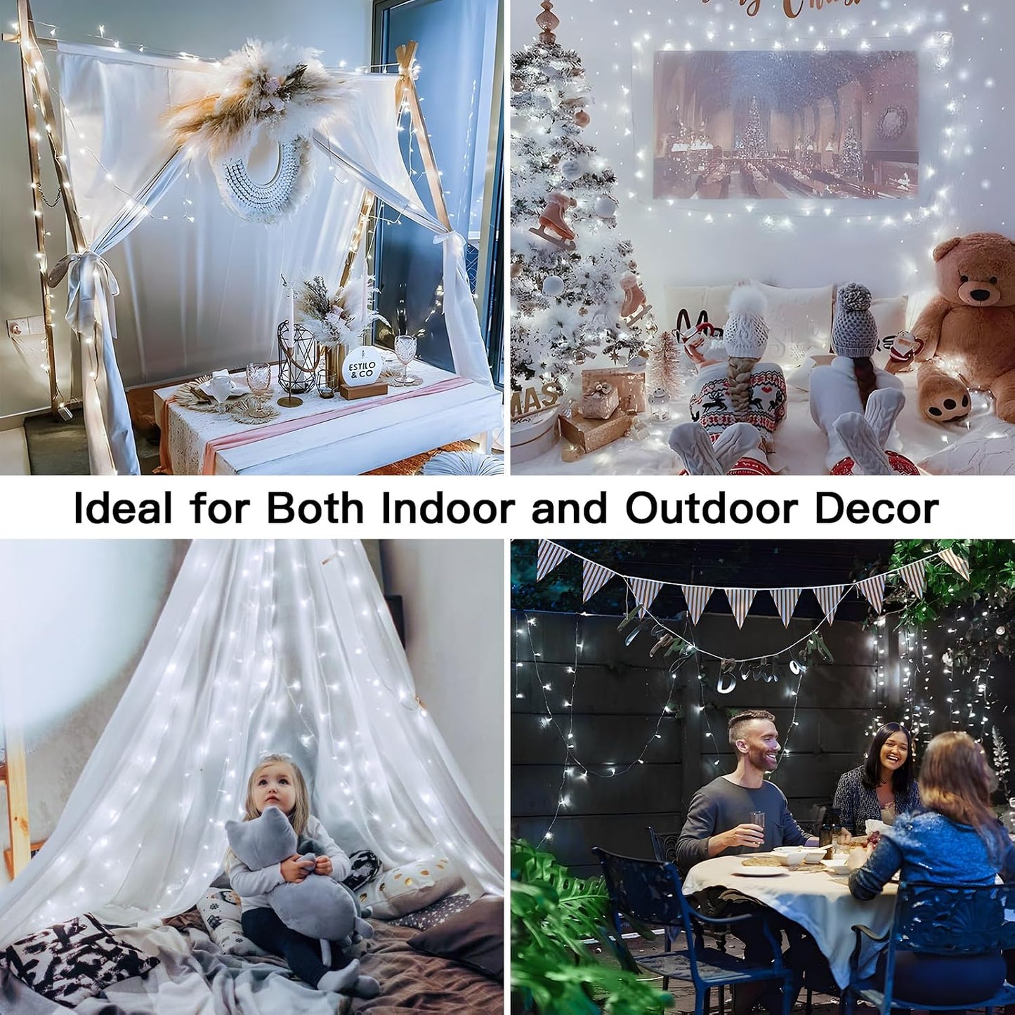 33ft 100 LED Multicolor Fairy Lights with Remote
