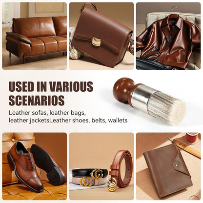 Leather & Furniture Repair Salve & Brush Set - Leather Cleaner and Conditioner for Furniture