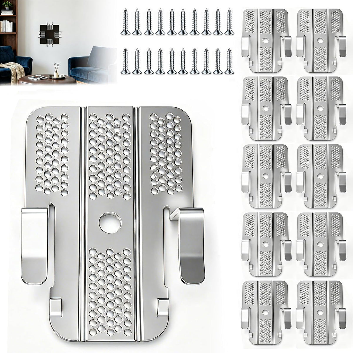 10 Pack Drywall Repair Clips, Drywall Clips Repair for 1/2" & 5/8" Panels
