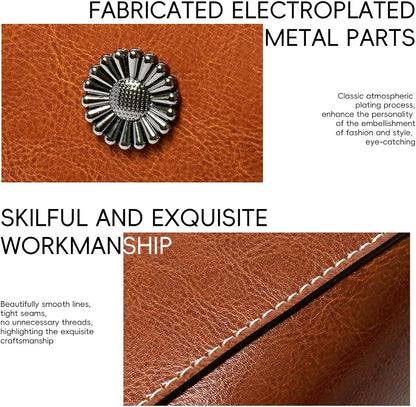 Women'S Soft  Leather Crossbody Retro Cell Phone Bag