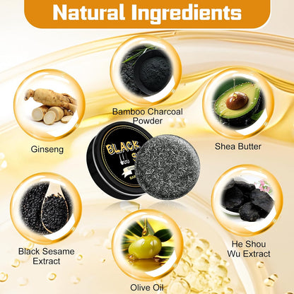 Hair Shampoo Soap Natural Gray Hair Reverse Bar – Deep Cleaning & Nourishing