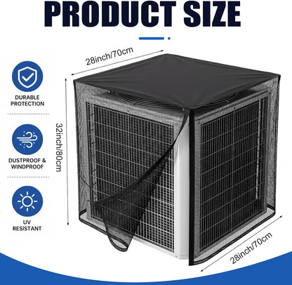 Breathable Mesh AC Cover with Waterproof Top for Outside Units