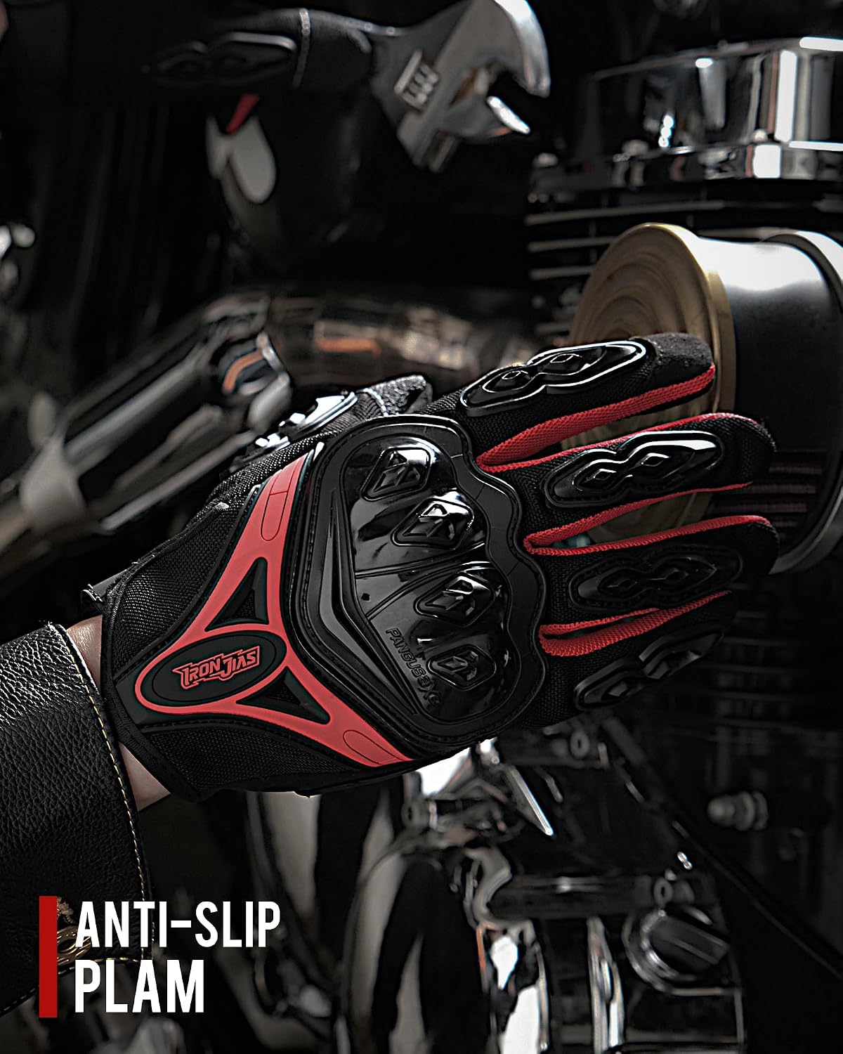 Motorcycle Gloves Full Finger Support Touch Screen Durable for Road Racing Bike