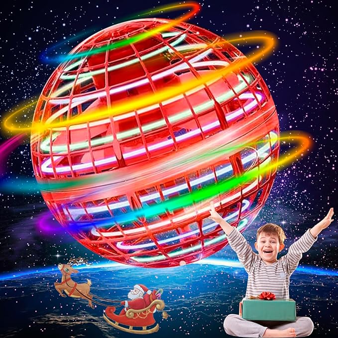 2 Pack Flying Orb Hover Boomerang Spinner Ball Toy