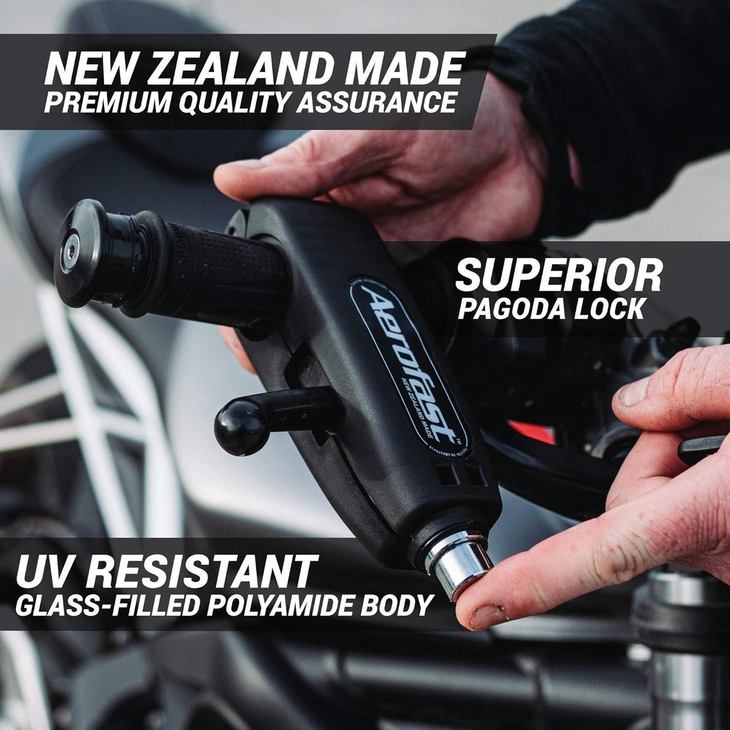Motorcycle Locks Anti Theft Handlebar Lock Heavy Duty,  for Your Motorbike, ATV, Dirt Bike and Scooter