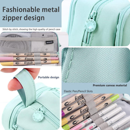 Portable Large Capacity Pencil Pouch Bag with Zipper