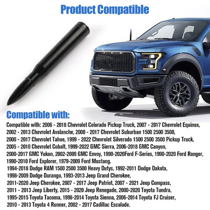 Car Truck Bullet Antenna for Silverado Avalanche GMC Sierra