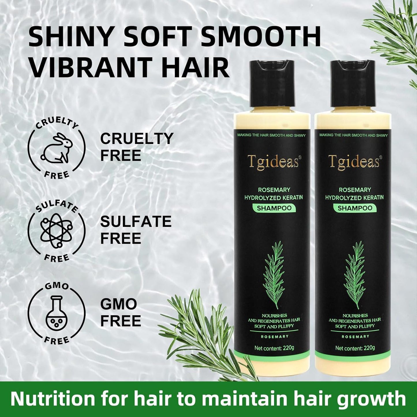 100ml Rosemary & Biotin Volumizing Shampoo for Thinning Hair
