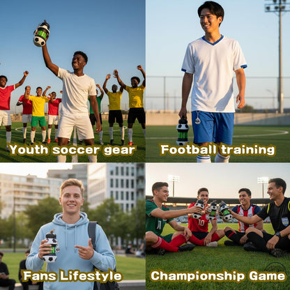 500ML Portable Soccer Ball Foldup Water Bottle