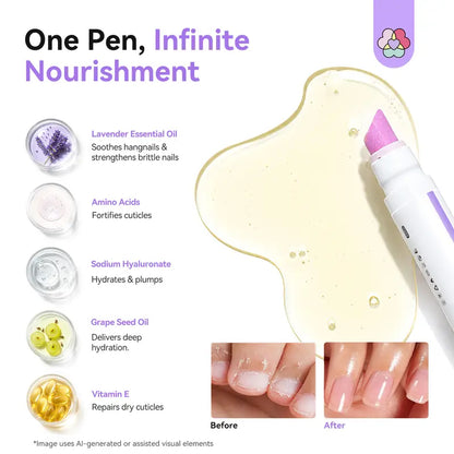 Pen-Style 2-in-1 Nail Care Pusher & Cuticle Remover