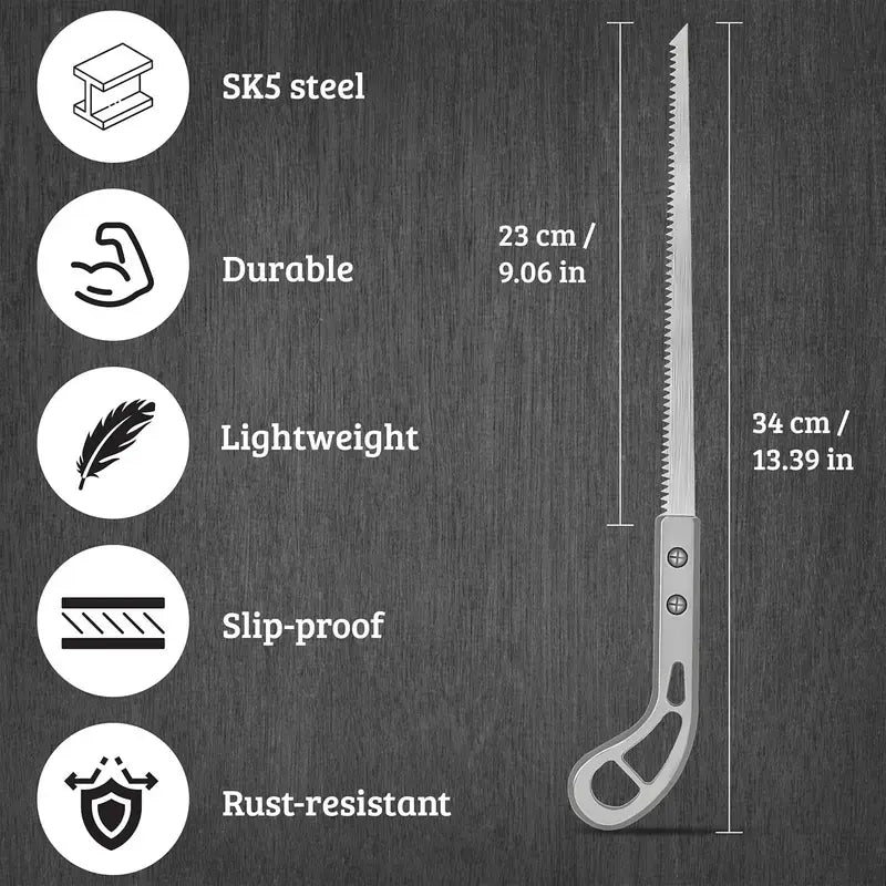 Multifunctional 8-Inch Curved Pruning Saw & Wood Cutting Tool