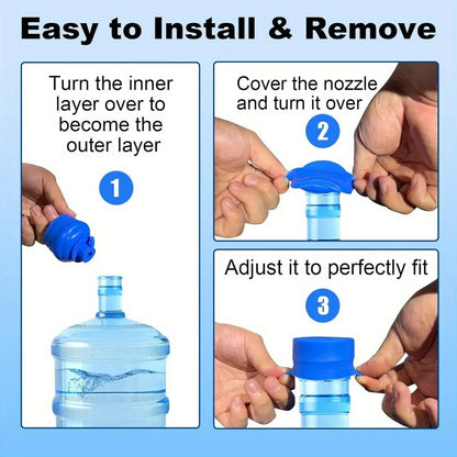 4 Counts Reusable Food Grade Silicone Replacement Tops Cap